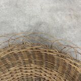Rattan sun mirror 70 cm 60s