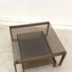 Metal and glass coffee table, 1970