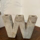 Three-light chandelier in cellular concrete