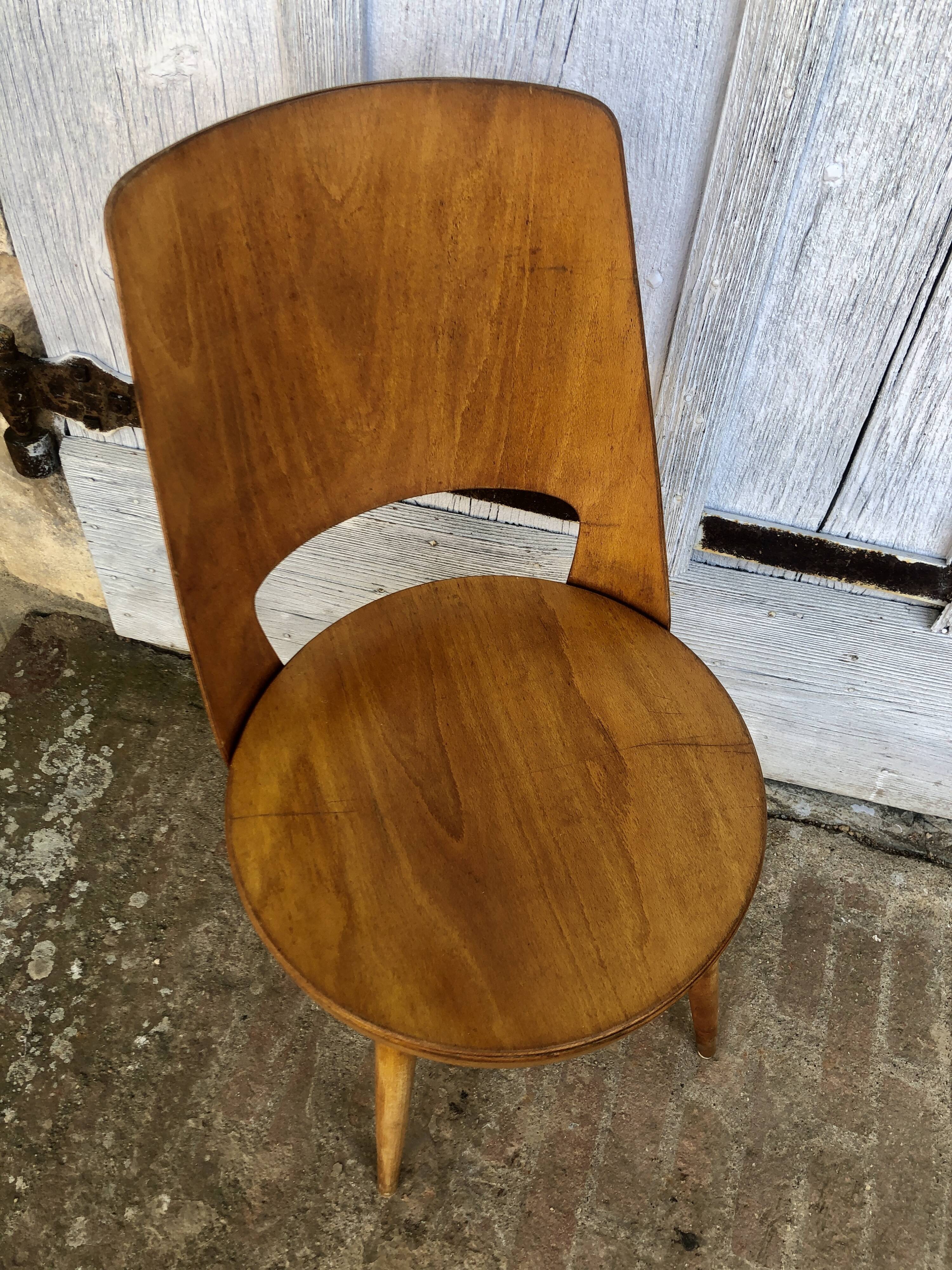 Set de 3 chaises bistrot Baumann Mondor