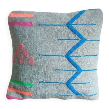 Coussin berbère tribal gris