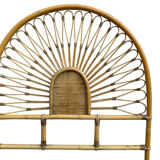 Pair of rattan headboards, France, 1960