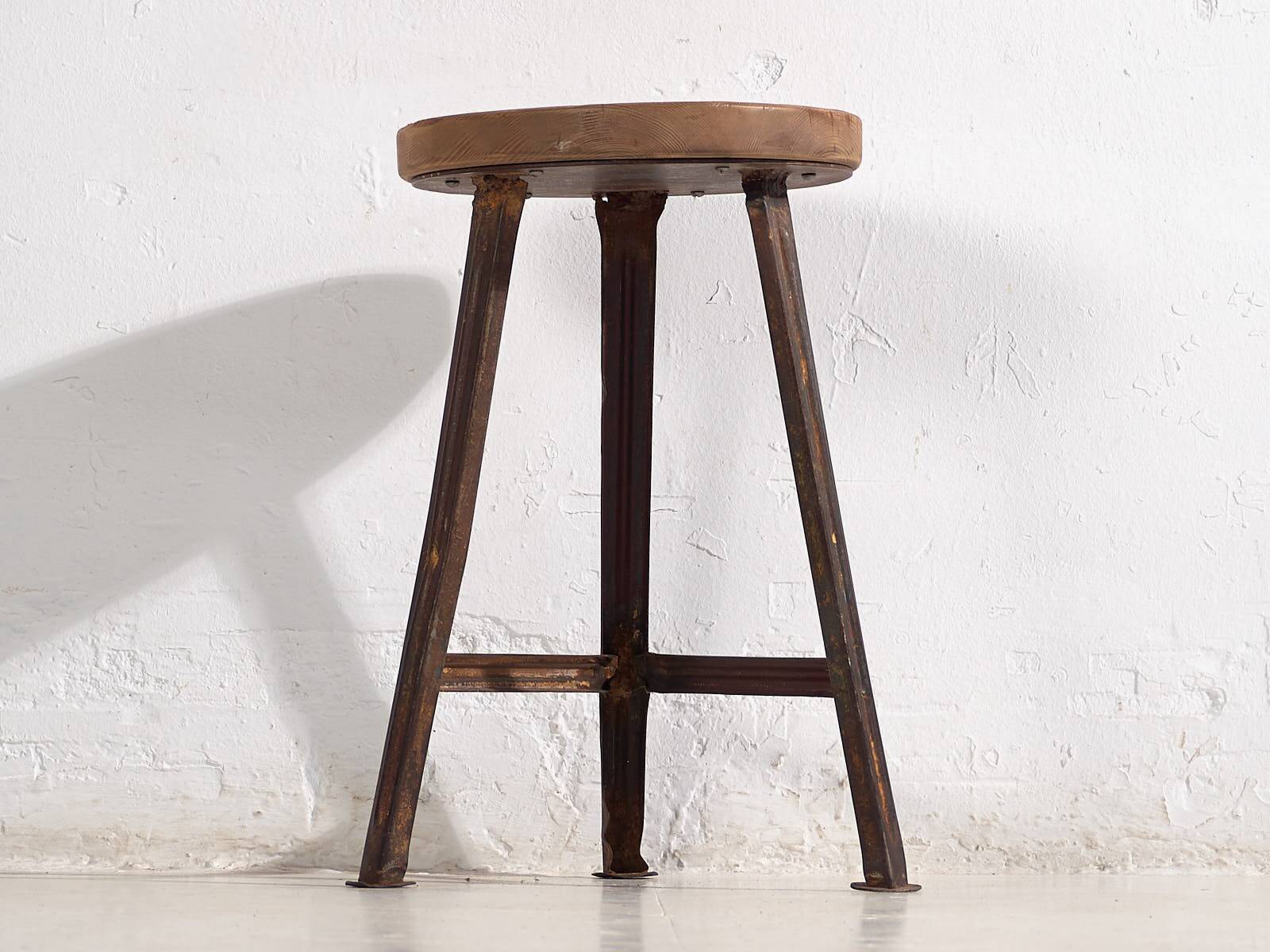 Round industrial stool (c.1950) #8