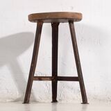 Tabouret rond industriel (c.1950) #8