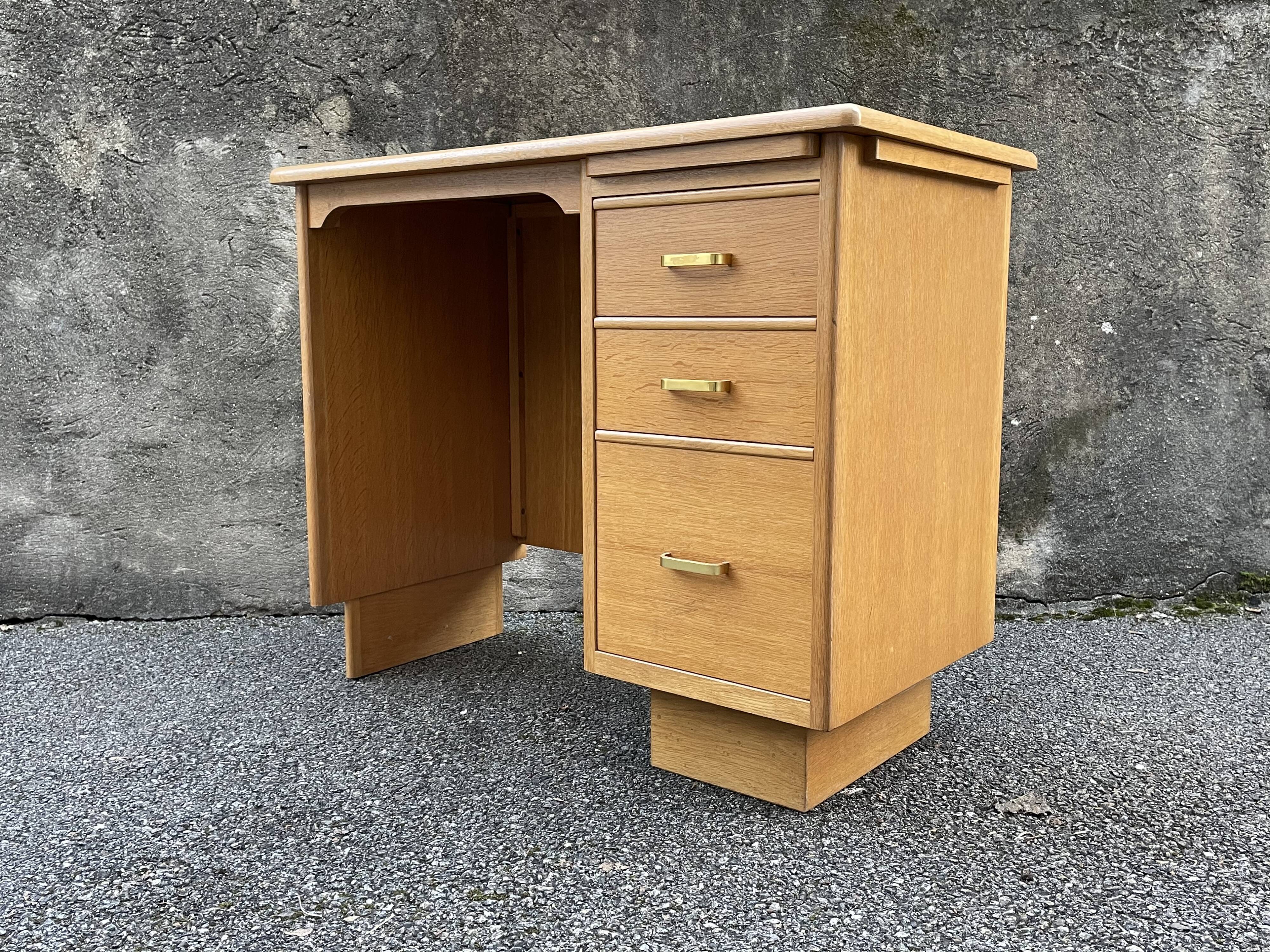 Vintage gilded wooden desk