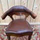Fauteuil de bureau – Style Napoléon III – Chêne et cuir – XIXe s.