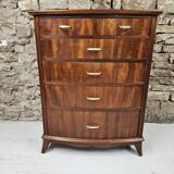 Scandinavian curved chest of drawers, 1970s
