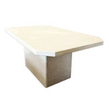Travertine coffee table
