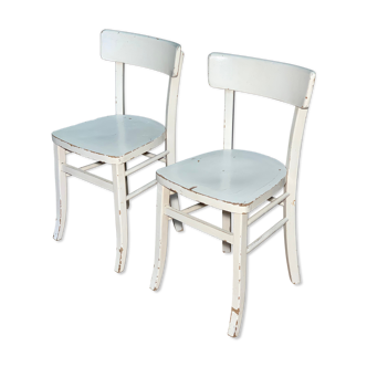 Paire de chaises de bistrot