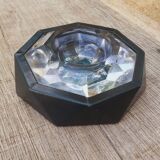 Ashtray Le Tanneur and crystal Val St Lambert