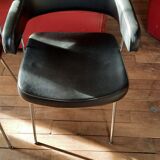 Armchair and office chair year 60 skaï