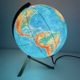 Vintage 1960s PVC JRO globe - changeable world map - 34 cm