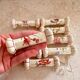 Series of 9 longchamp earthenware knife holders floral decor