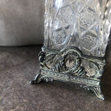 Vintage transparent glass vase