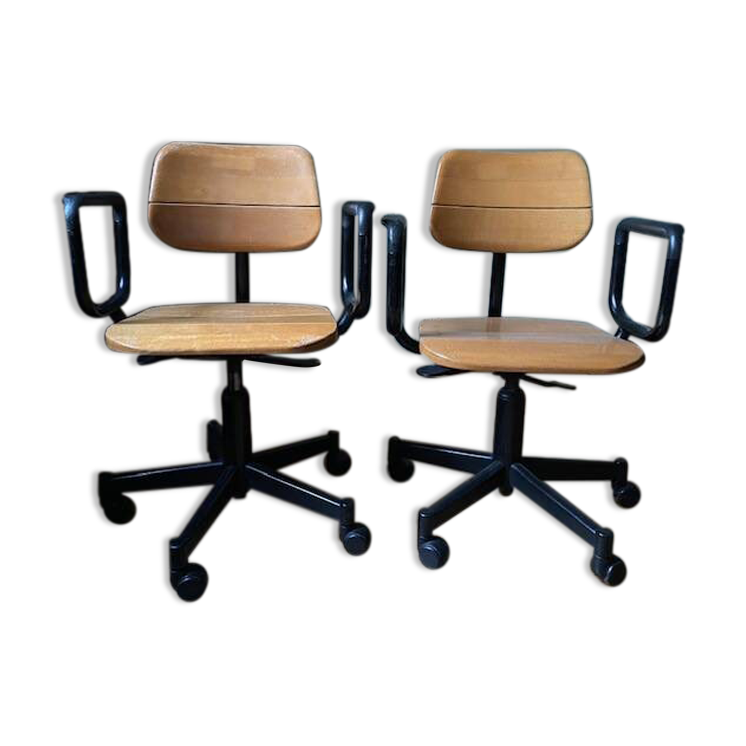 Set of two Martin Stoll office chairs