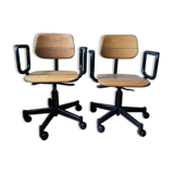 Set of two Martin Stoll office chairs