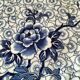 Antique oval plate Johnson Brothers "Lotus" blue, England