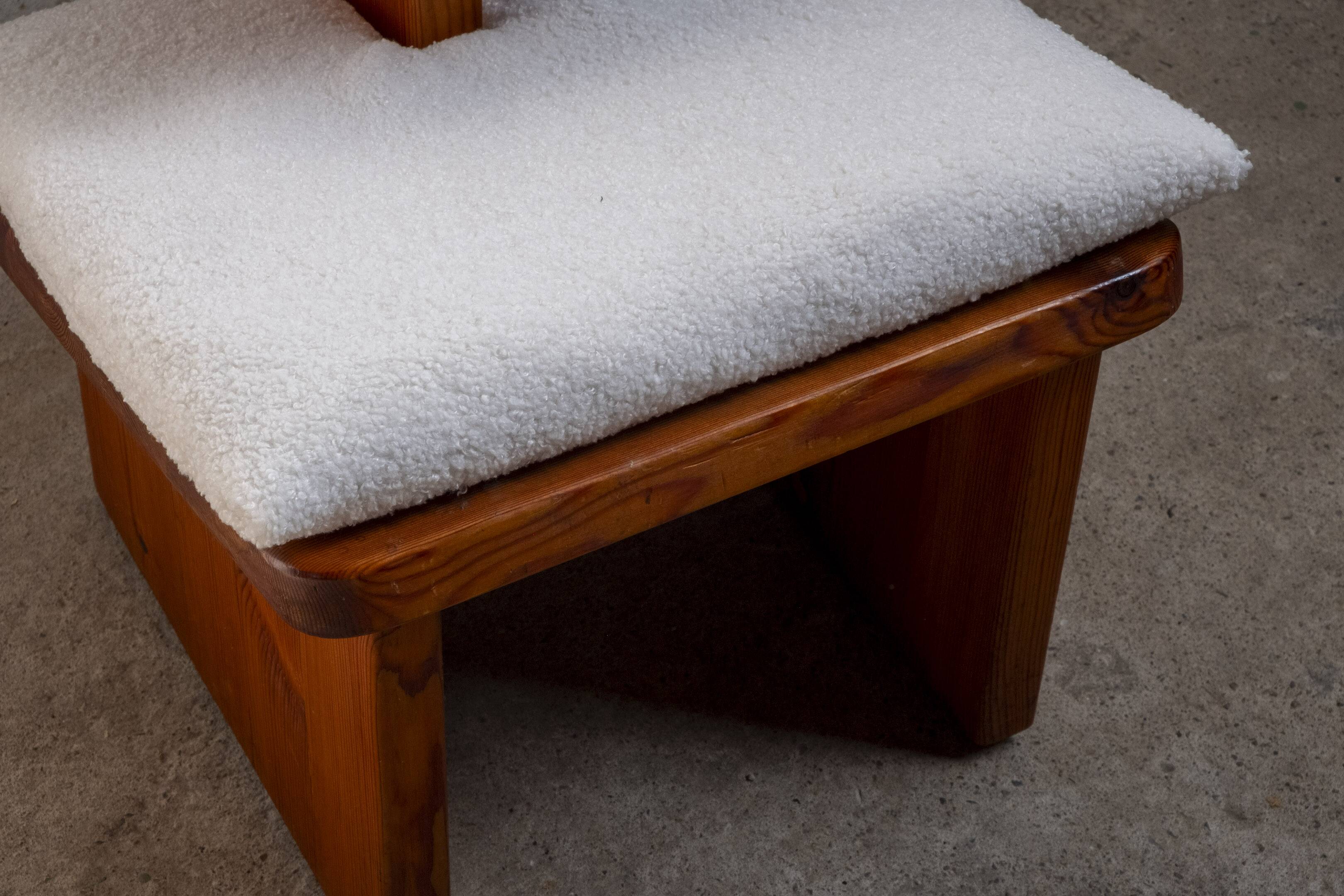 Chaise ergonomique pour genoux en pin Douglas massif par Serena