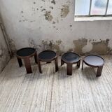 Nido 780 G stackable coffee tables. Frattini for Cassina