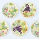 Suite of 5 fruit plates in Earthenware of Saint-Clément
