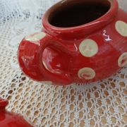 Handmade pottery teapot