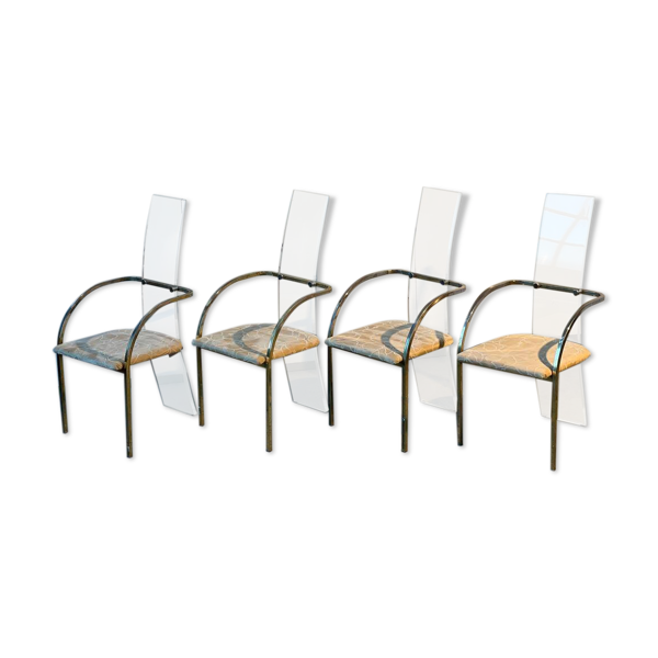 Ensemble de 4 chaises Charles Hollis Jones pour Belgo Chrom 1970