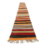 Old Turkish narrow Kilim Runner 347x49 cm shabby chic, vintage kelim
