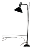 Vintage black chrome floor lamp