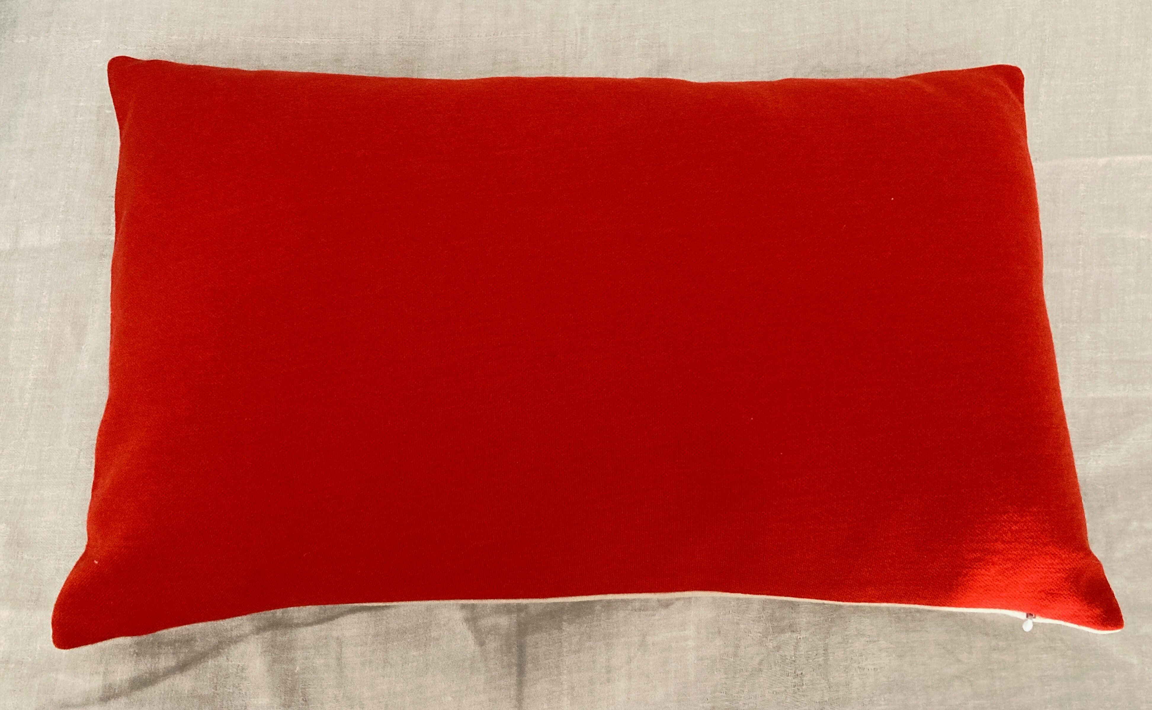 Set of 3 cushions in Racine wool jersey, space age 1960