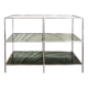 Vintage self-supporting library in steel and glass by Poul Cadovius for Royal System Denmark, 1960s.