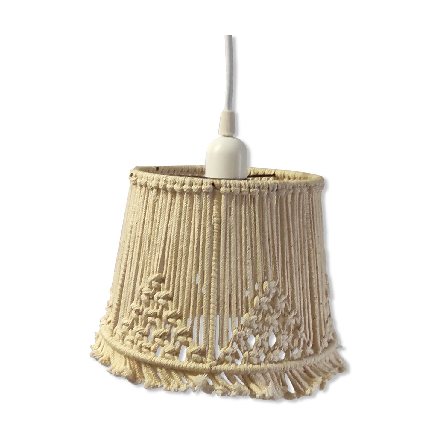 Suspension in macramé – 60s/70s