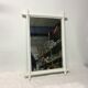 Miroir en bambou blanc