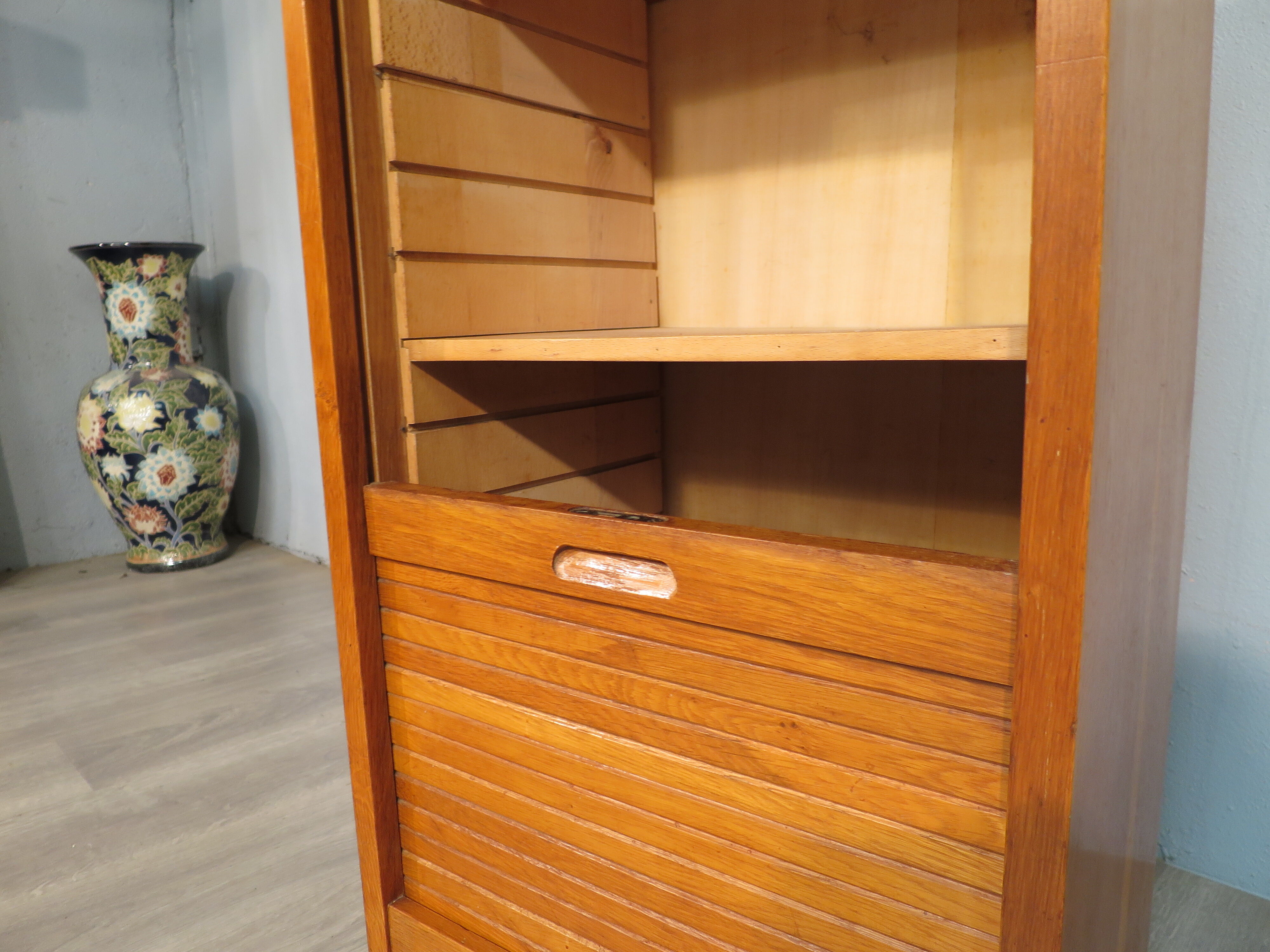 1950s curtain cabinet