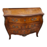 Louis XV style chest of drawers in marquetry flag