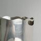 Silver-plated metal bucket, scalloped edge