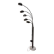 1990s design metal lamp with 5 light arms