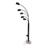 Lampe Design des années 1990 en métal à 5 bras de lumière