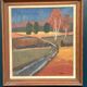 Original Mid Century Swedish Oil On Canvas – “Landscape” By Thure Wahlström – Vintage & Framed