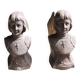 2 old Joan of Arc cast iron andirons