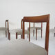 Set of eight rosewood dining chairs by Lubke, Germany 1960's