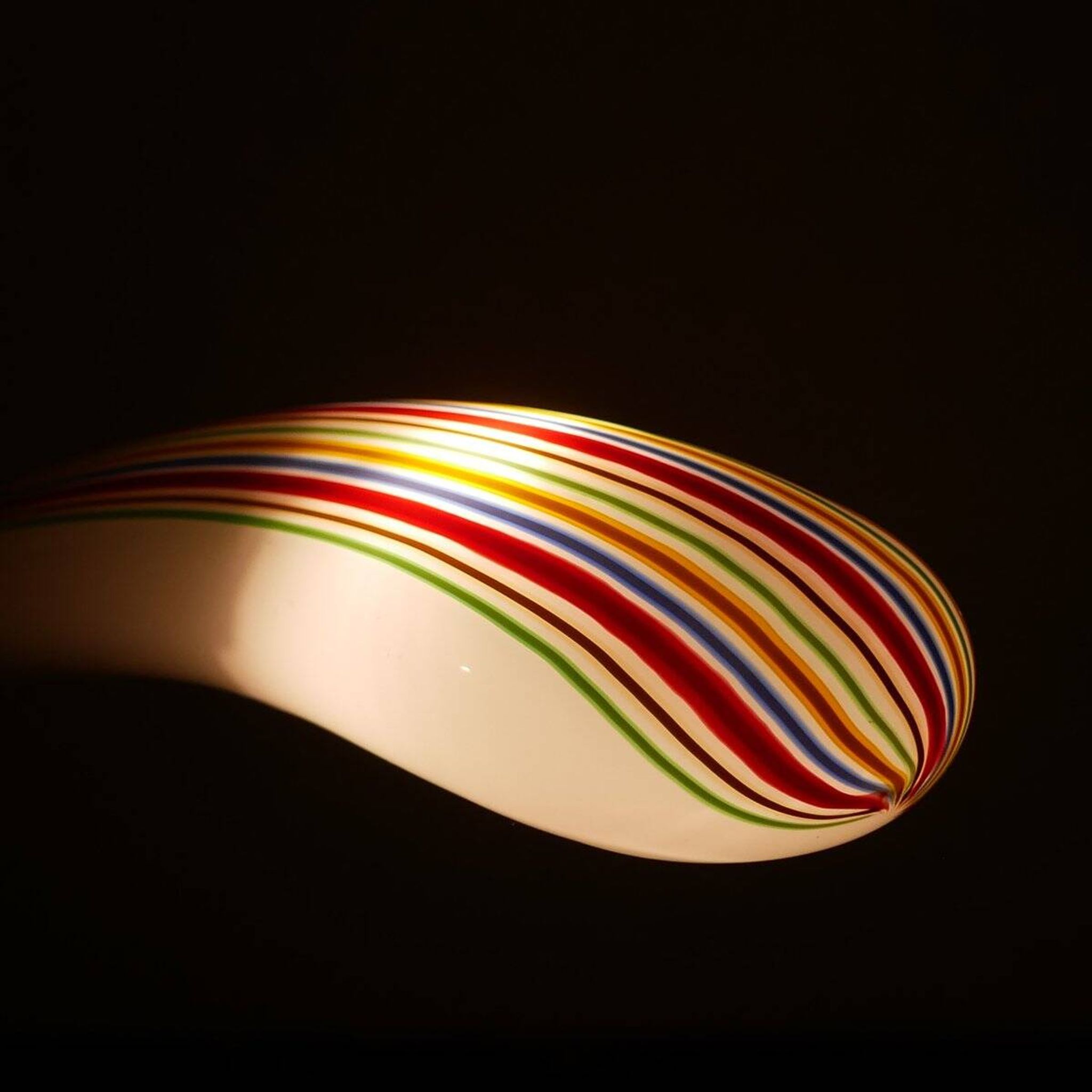 Cobra table lamp in Murano glass by Lino Tagliapietra for Effetre, Italy, 1980s
