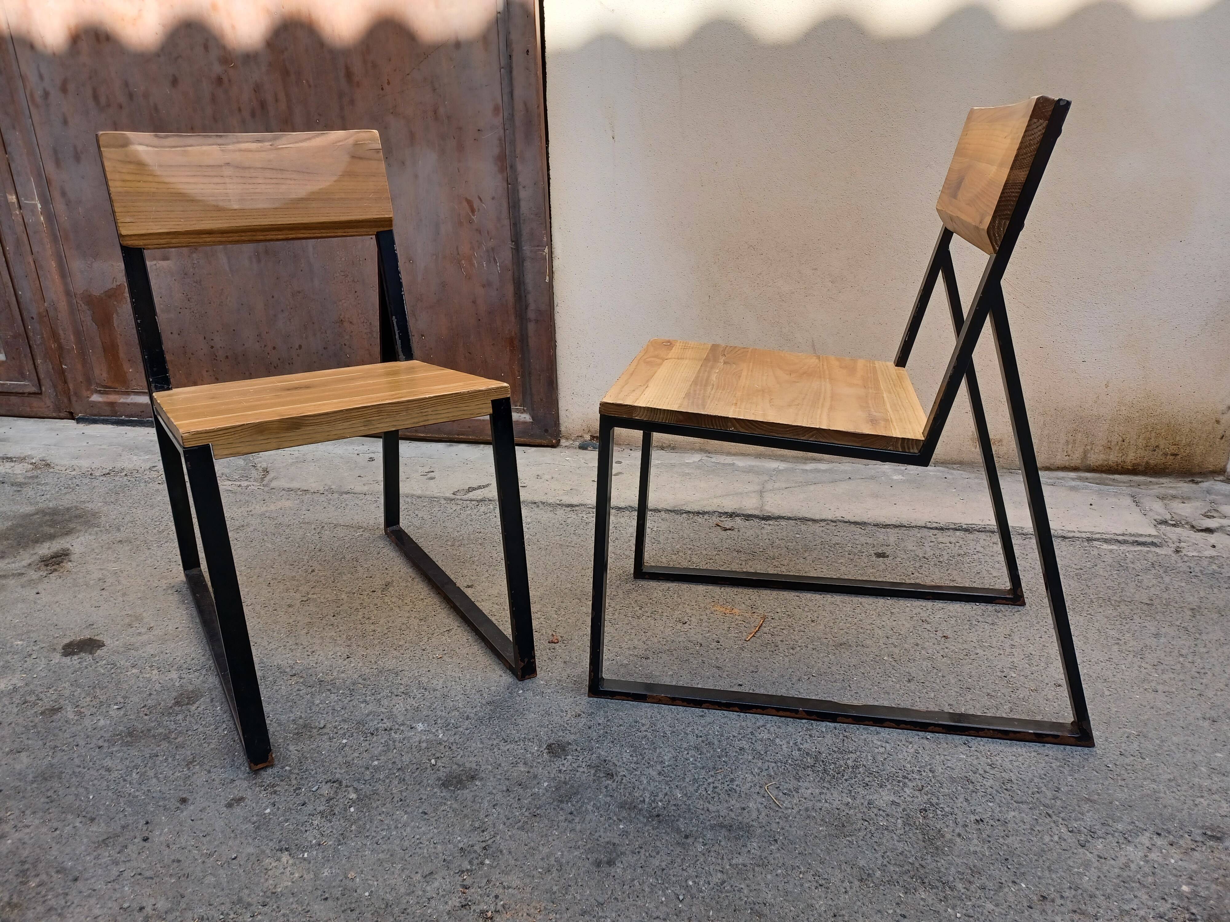 Pair of chairs industrial