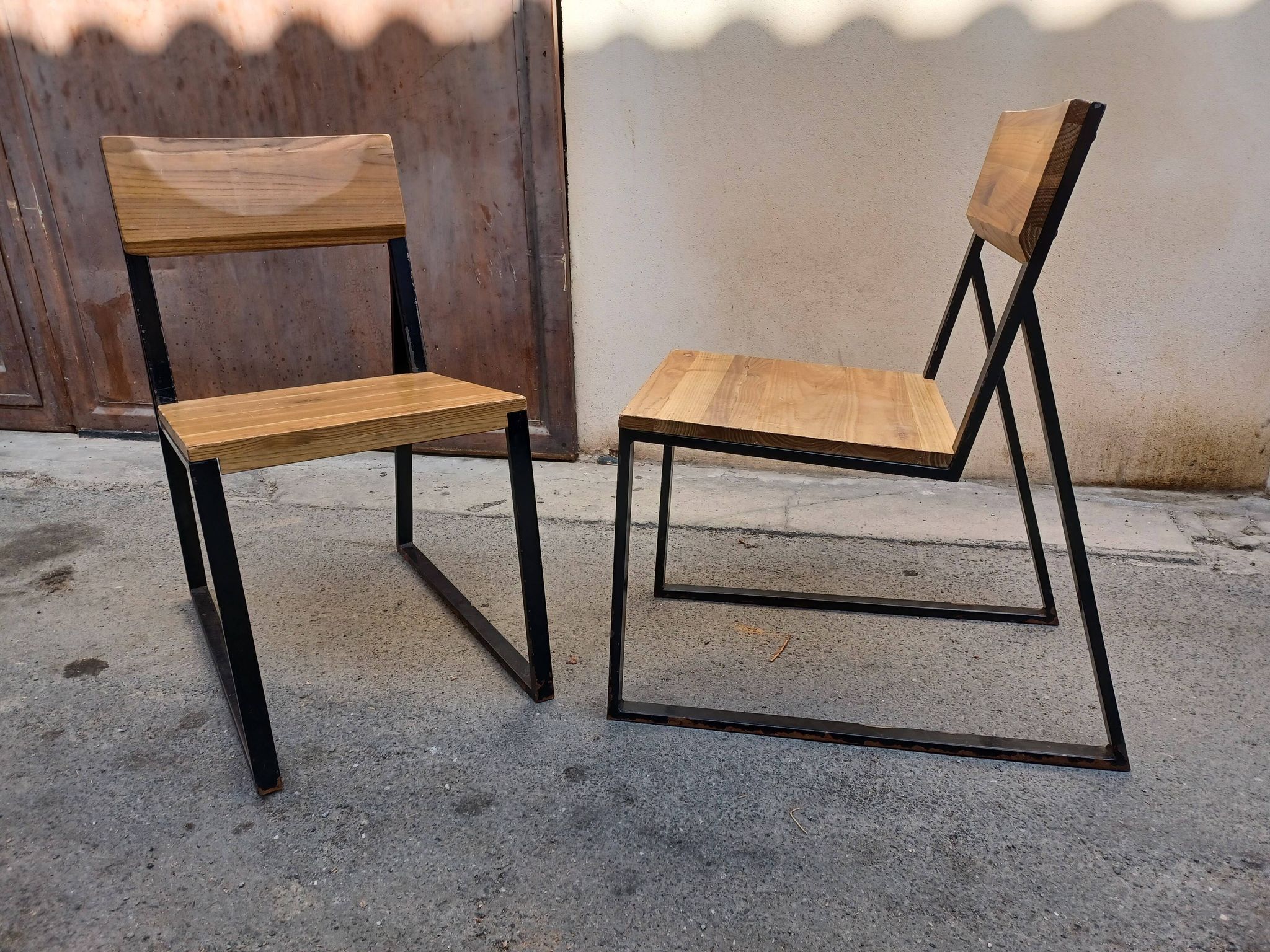 Pair of chairs industrial
