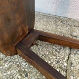 Industrial wooden stool
