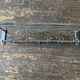 1950s chrome bathroom coat rack with shelf