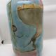 Painted opaline vase