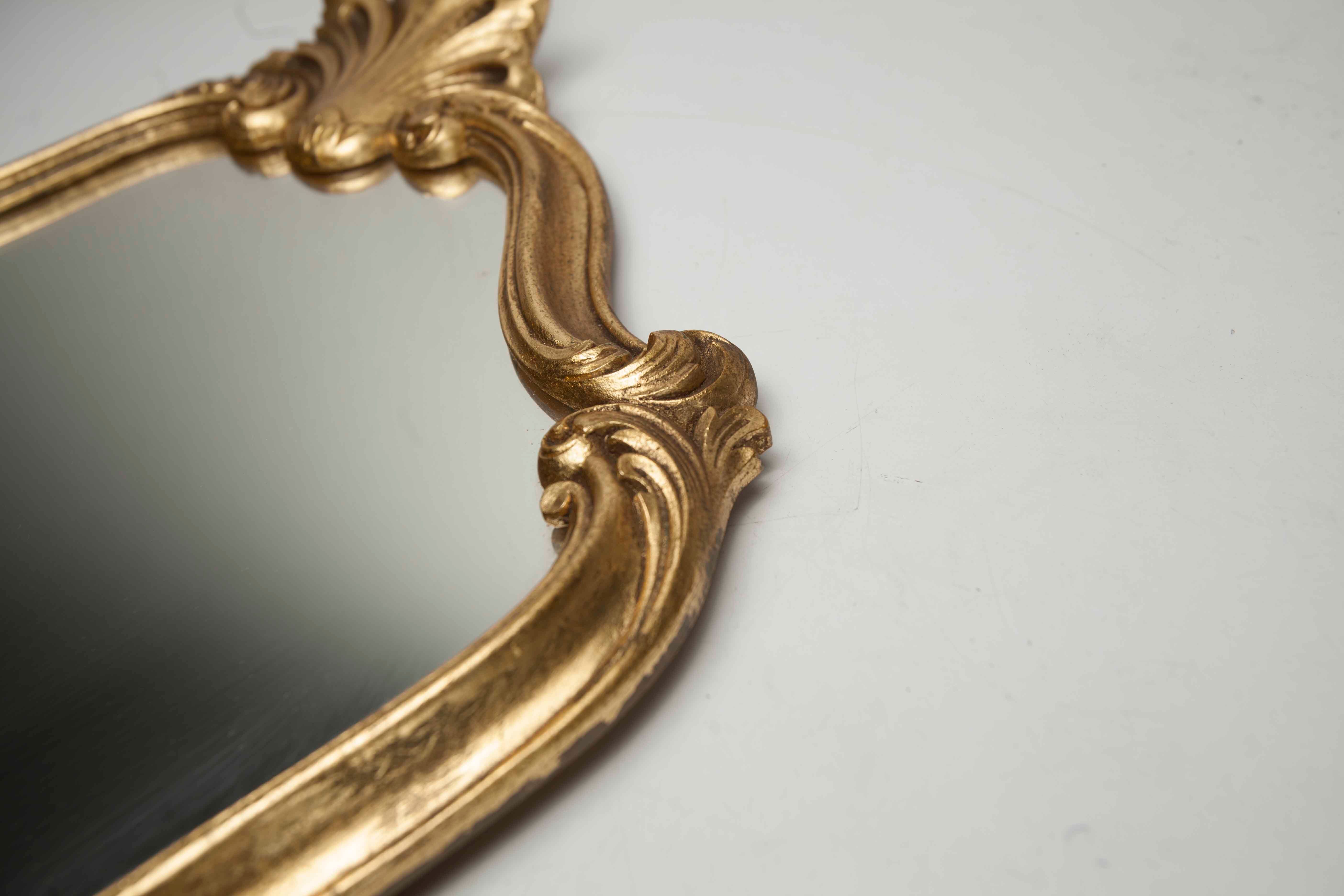 Baroque golden mirror 51x33 1930