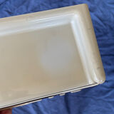 Space Age beige plastic wall shelf