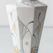 Lampe de table Art Déco vintage par Royal Delft, céramique peinte à la main