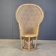 Vintage wicker peacock chair, 1970s